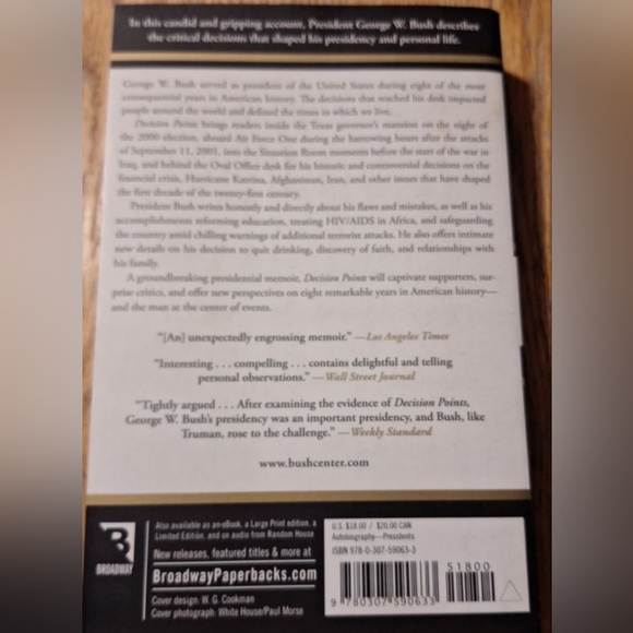 Decision Points-paperback excellent condition - Picture 2 of 2